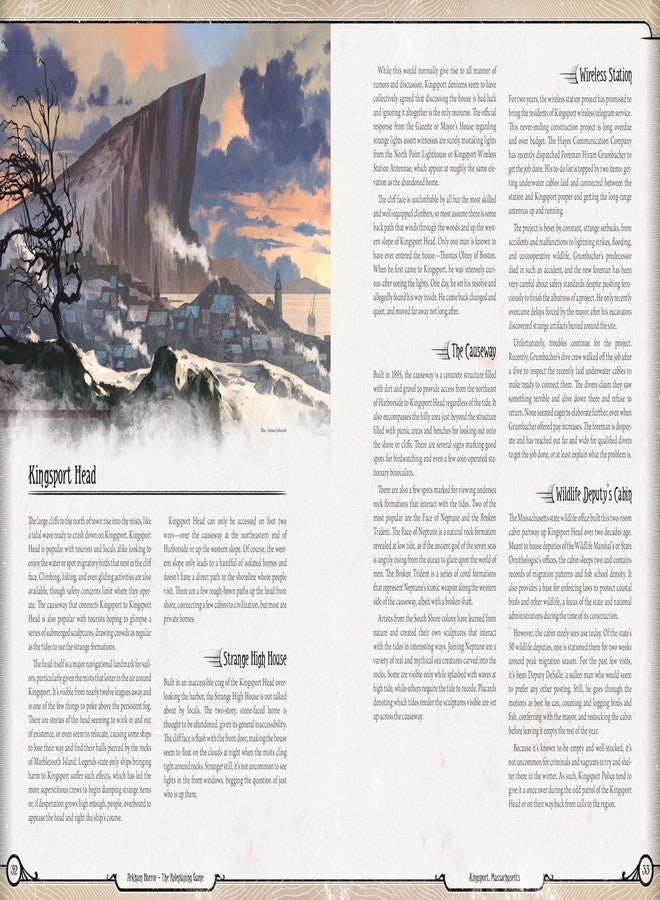 Edge Asmodee Arkham Horror The Roleplaying Game Dreams of Kingsport Setting Guide - Immersive RPG for Kids & Adults, Ages 14+, 2-6 Players, 1+ Hour Playtime - Image 5